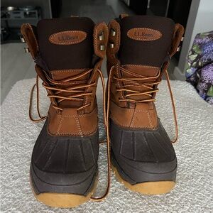 L.L. Bean Storm Chasers Classic Waterproof Leather Boots Lace-Up Size 10 M